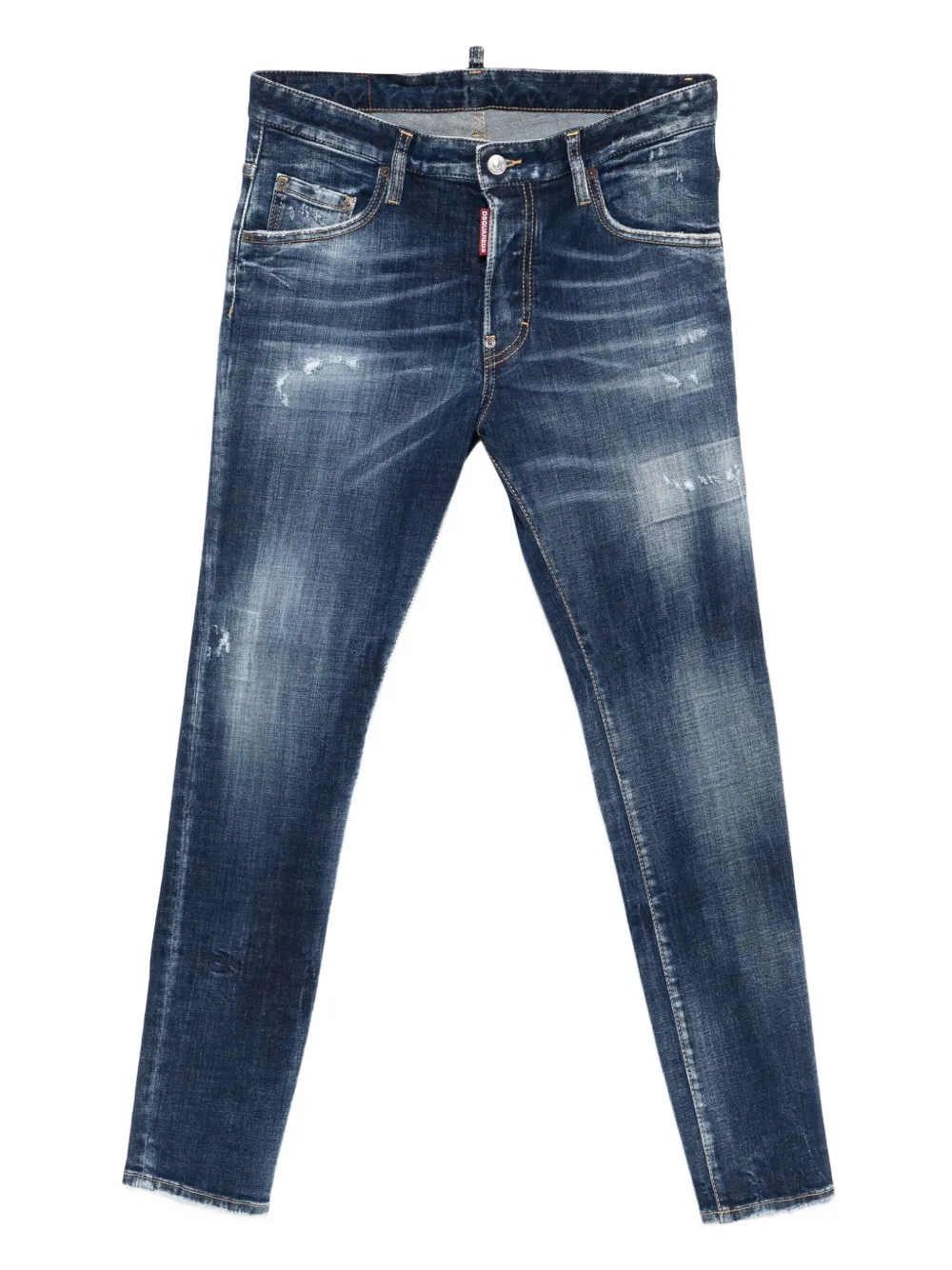 DSQUARED2 Cool Guy gerafelde jeans met vervaagd effect Blauw