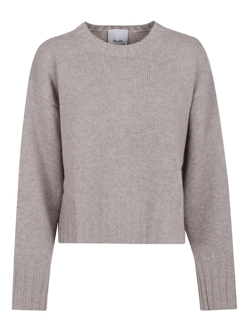 Allude ribbed-trim cashmere sweater 46