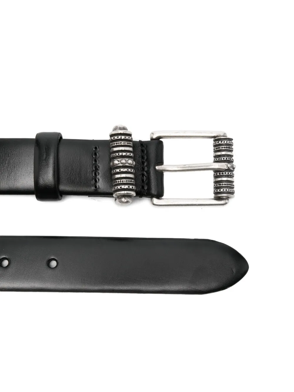 Ba&Sh buckle leather belt - Zwart