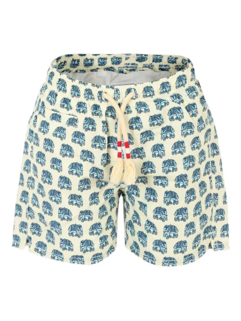 MC2 Saint Barth Kids elephant-print drawstring swim shorts