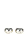 CHANEL Pre-Owned 1970-1980 Sterling Silver Hoop Clip on earrings