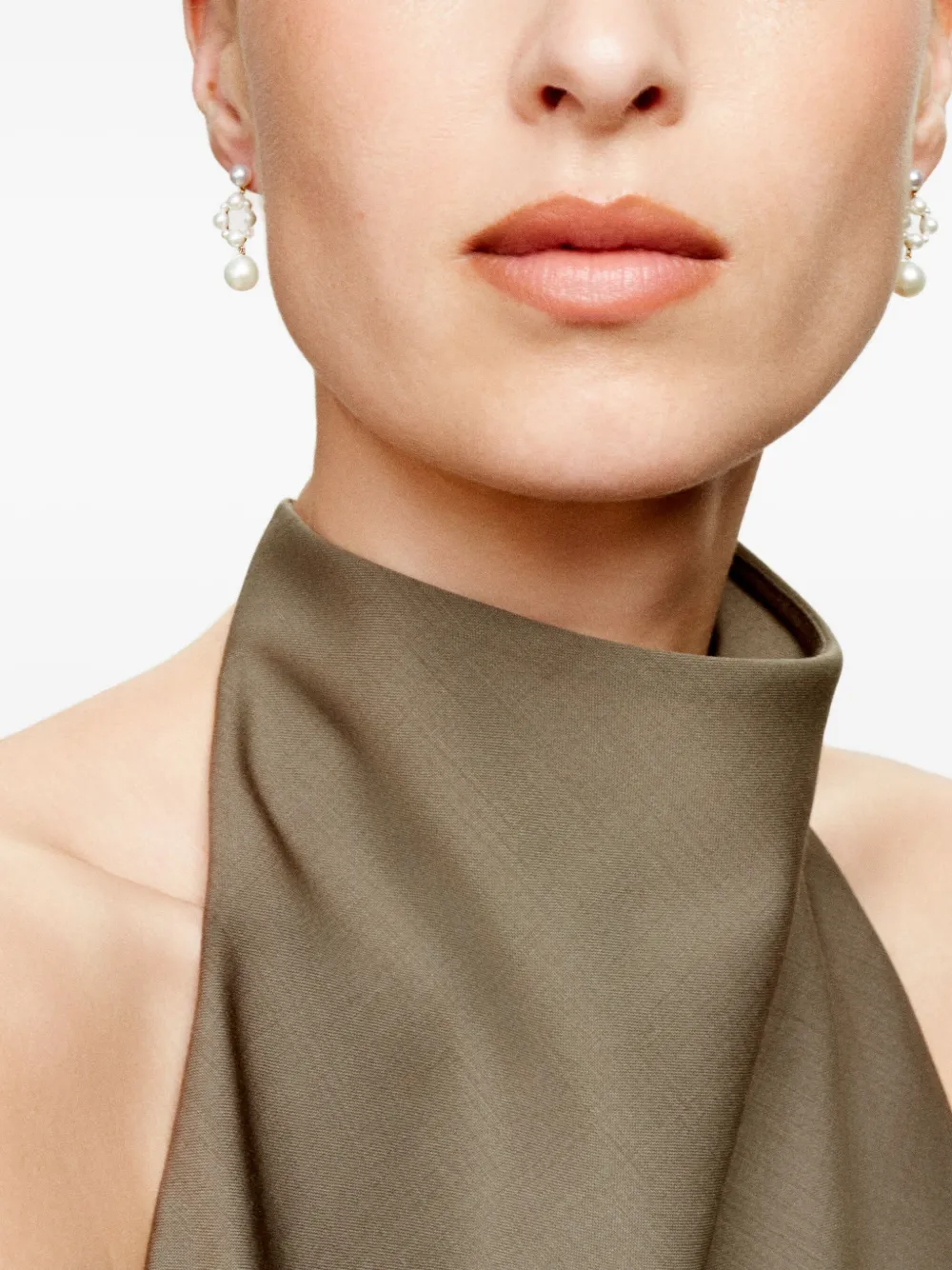 Sophie Bille Brahe 14K yellow gold Nebula pearl earrings | Fine Jewelry | Image 2