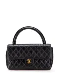 CHANEL Pre-Owned 1991-1994 Medium Lambskin Parent Kelly Flap handbag - Black