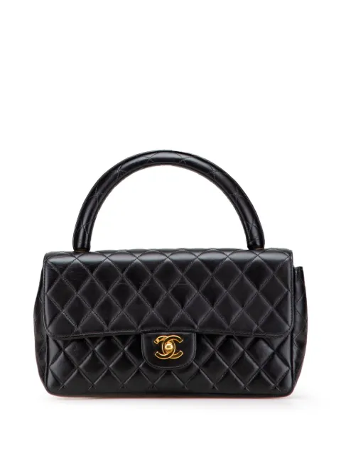 CHANEL Pre-Owned 1991-1994 Medium Lambskin Parent Kelly Flap handbag