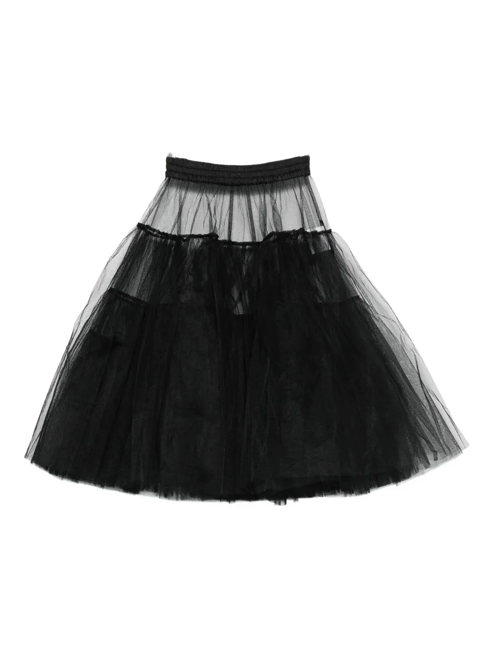 Rundholz layered tulle mini skirt | Black | Image 1