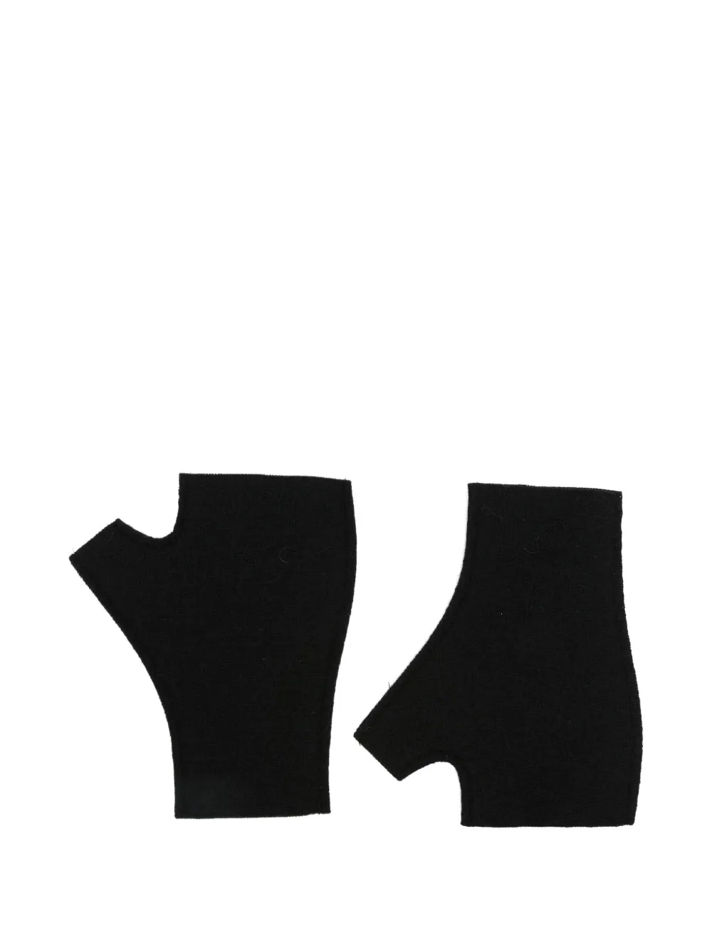 Barena Venezia Fingerless Wool Gloves In Black