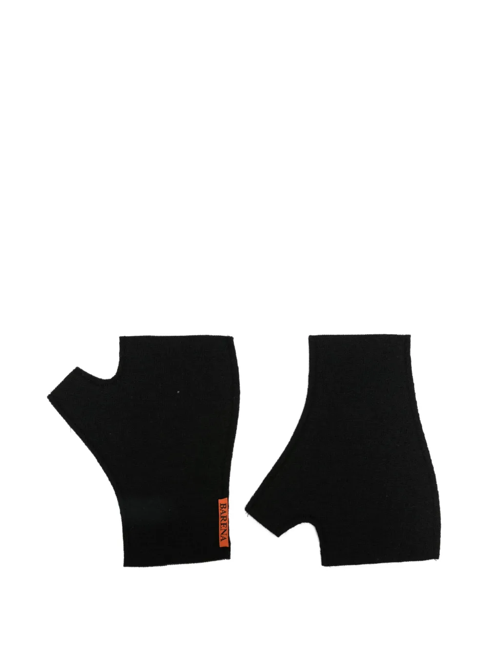 Barena Wollen vingerloze handschoenen - Zwart