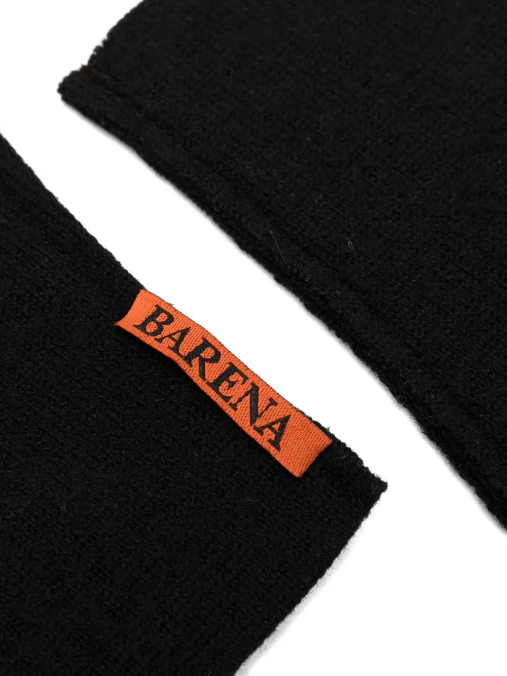 Barena Venezia Fingerless Wool Gloves In Black
