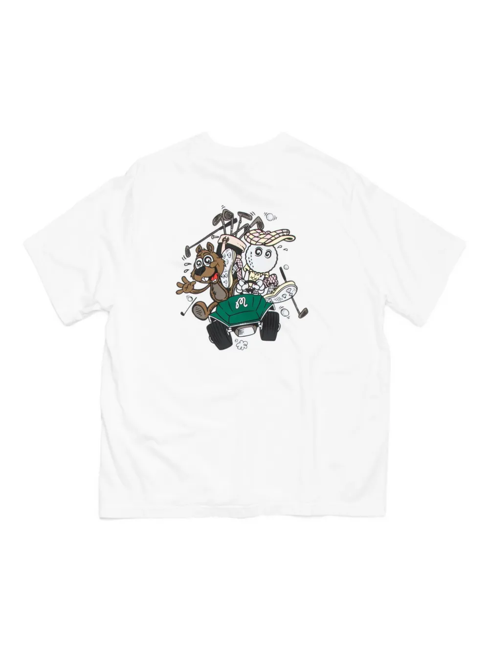 Malbon Golf cartoon-print golf T-shirt - Wit