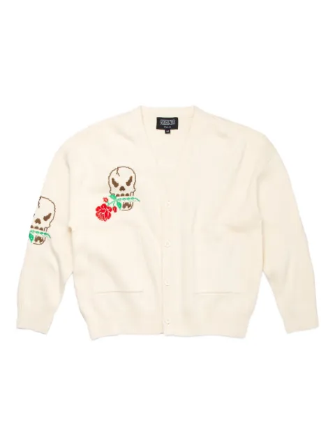 Pas de Mer skull rose cardigan