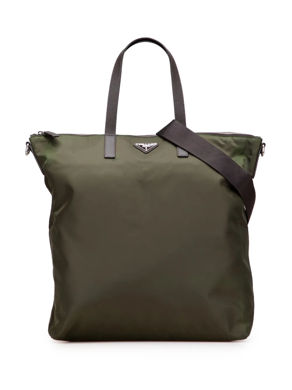 Prada Pre-Owned 2013-2020 Tessuto satchel | Green | Image 1