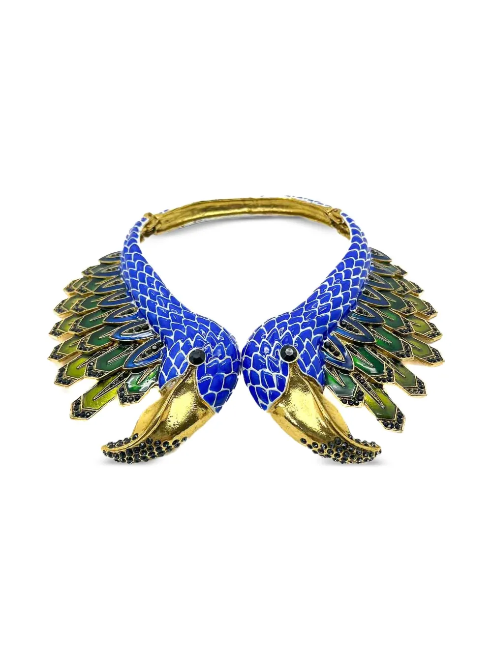 Jennifer Gibson Jewellery 2010s Cavalli Flamingo ネックレス - ゴールドトーン Jennifer Gibson Jewellery 2010s Cavalli Flamingo ネックレス - ゴールドトーン
