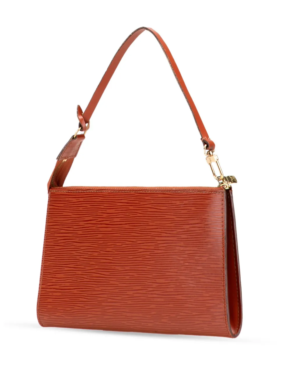 Pre-owned Louis Vuitton 1998 Epi Pochette Accessoires Shoulder Bag In Brown