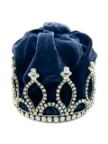 Jennifer Gibson Jewellery 1950s Paste Velvet crown - Silver
