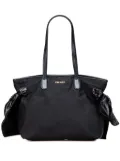 Prada Pre-Owned 2000-2025 Tessuto Canapa Logo Bow tote bag - Black