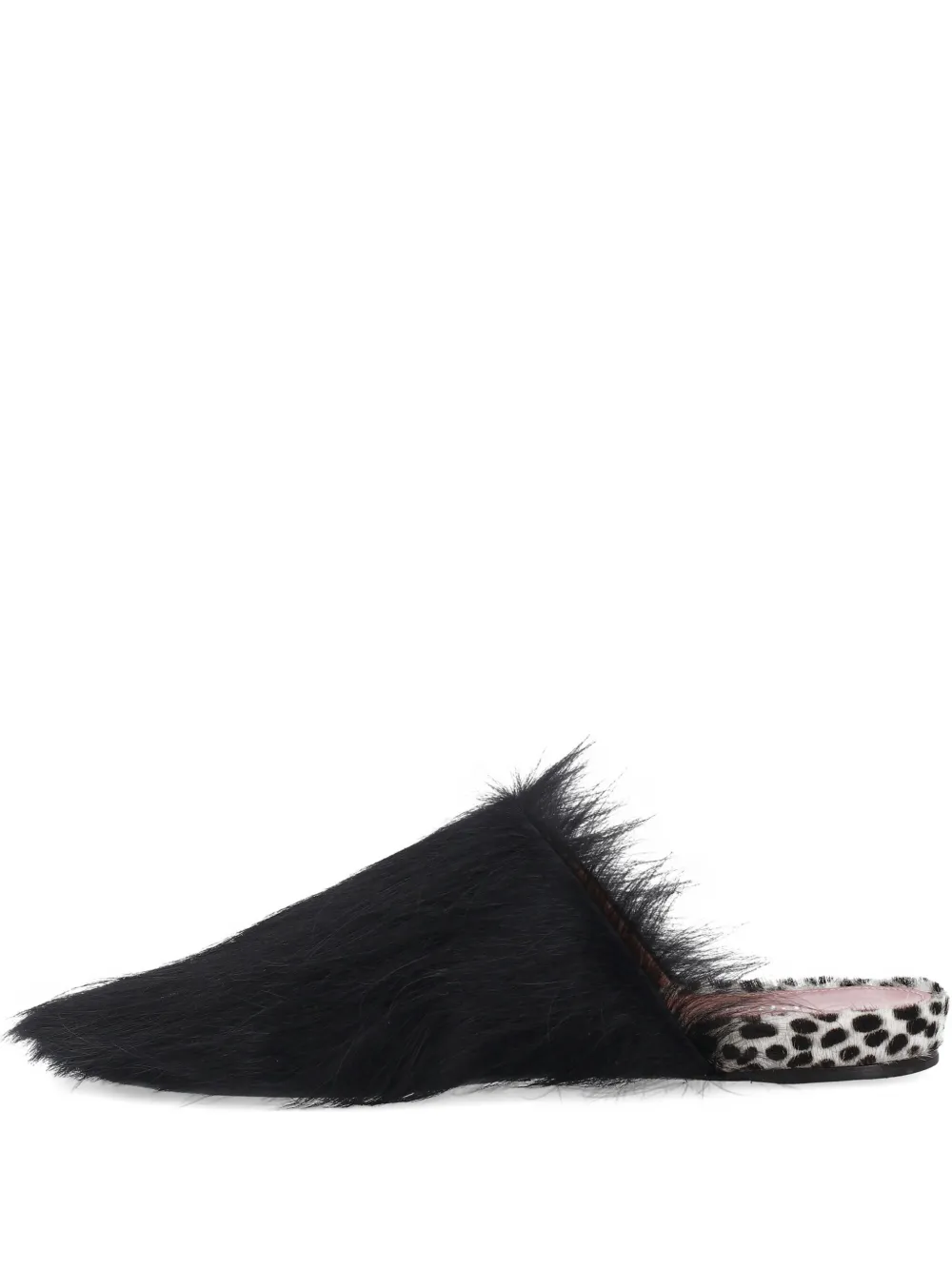 Premiata polka-dot pattern mules Zwart