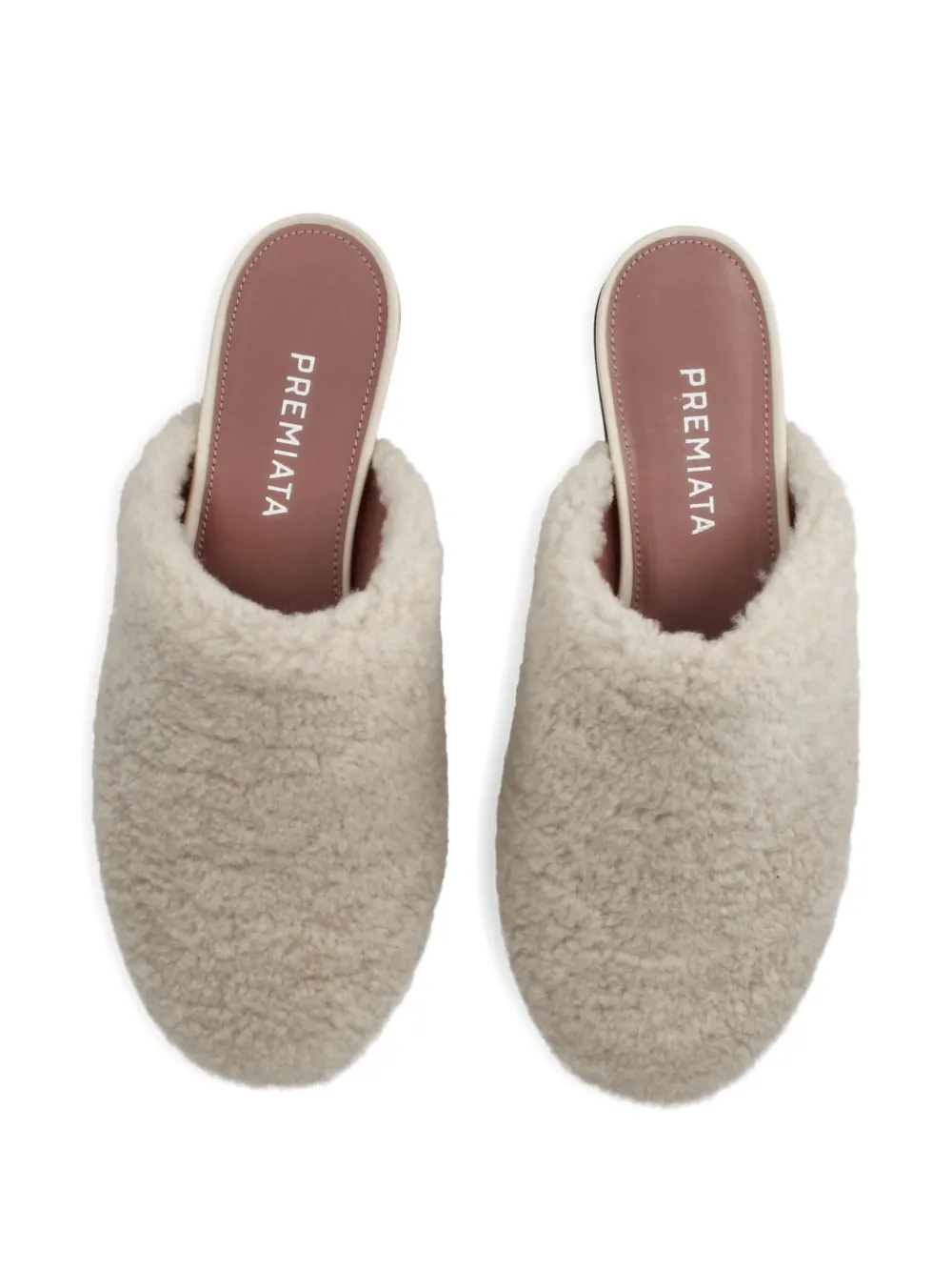Premiata shearling slippers White