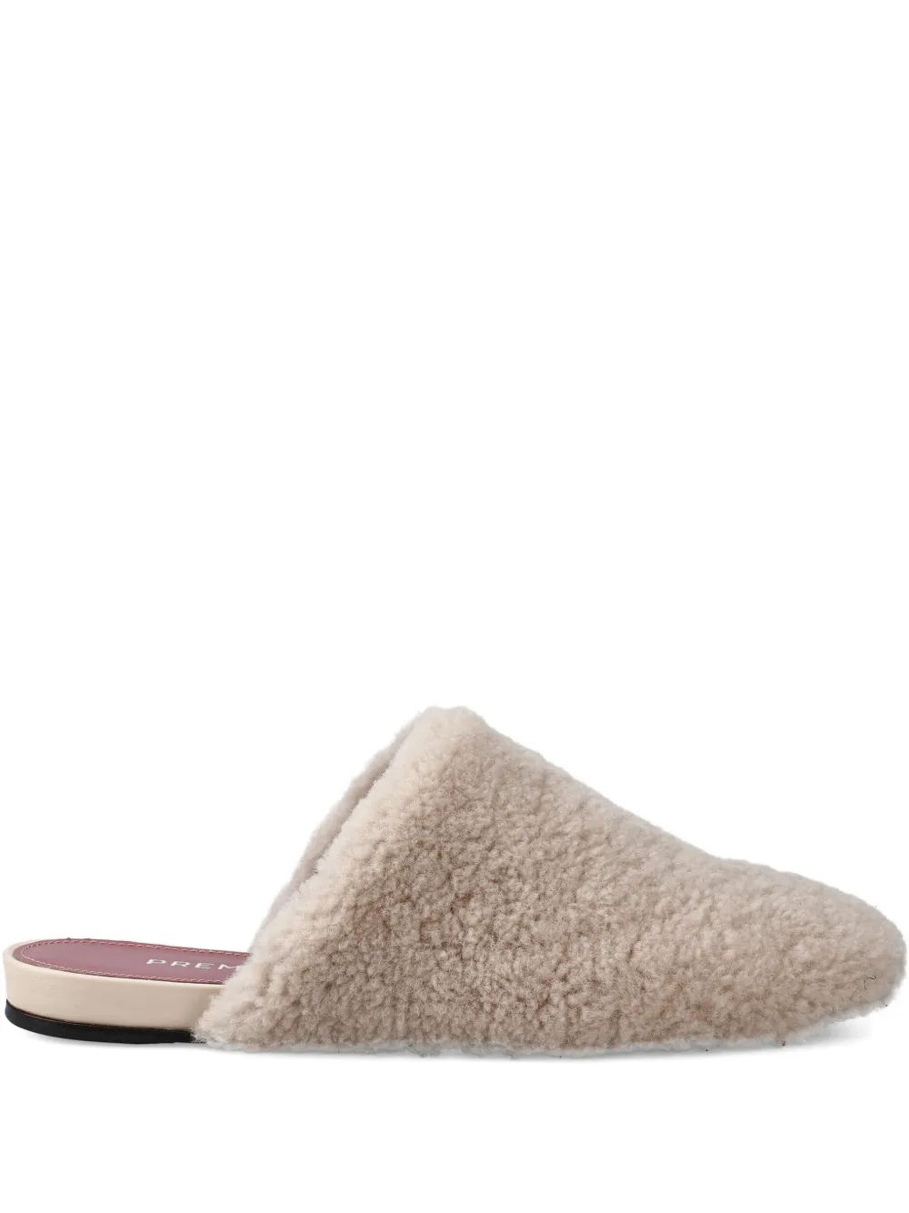 Premiata shearling slippers Wit