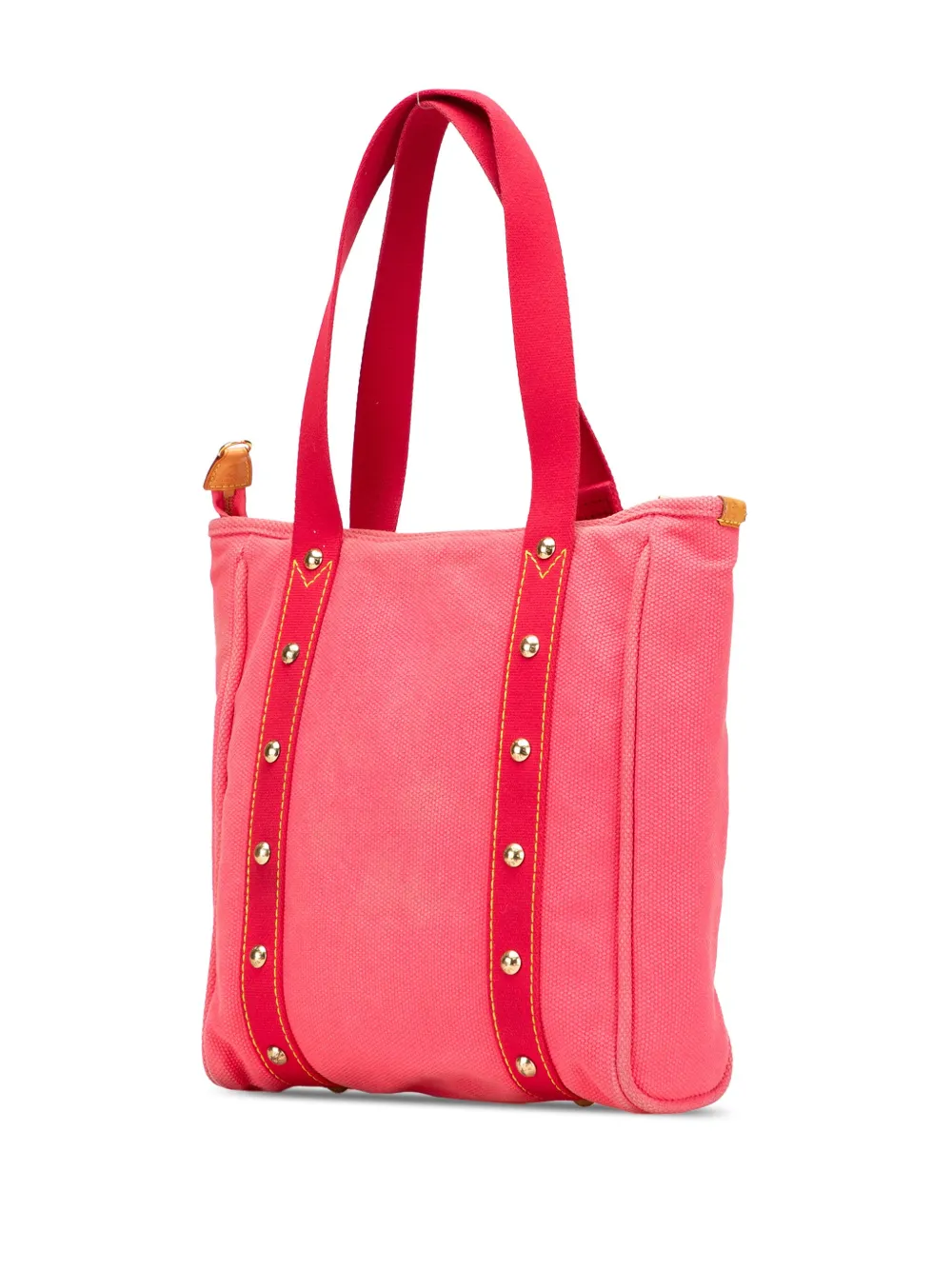 Pre-owned Louis Vuitton 2005 Antigua Cabas Mm Tote Bag In Pink