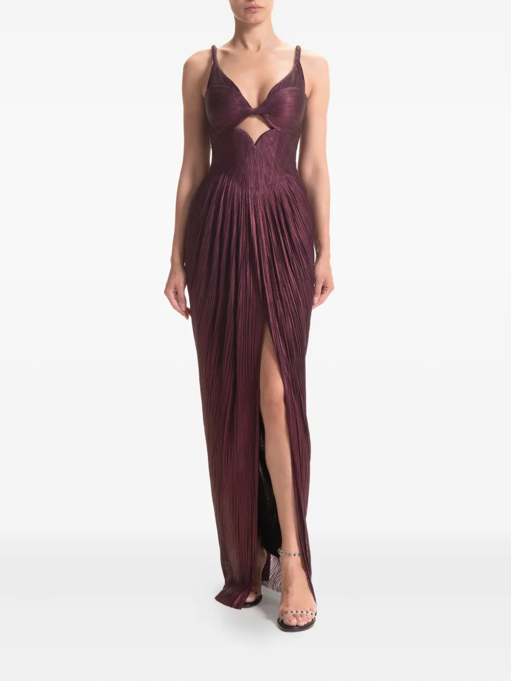 Maria Lucia Hohan Geplooide maxi-jurk - Rood