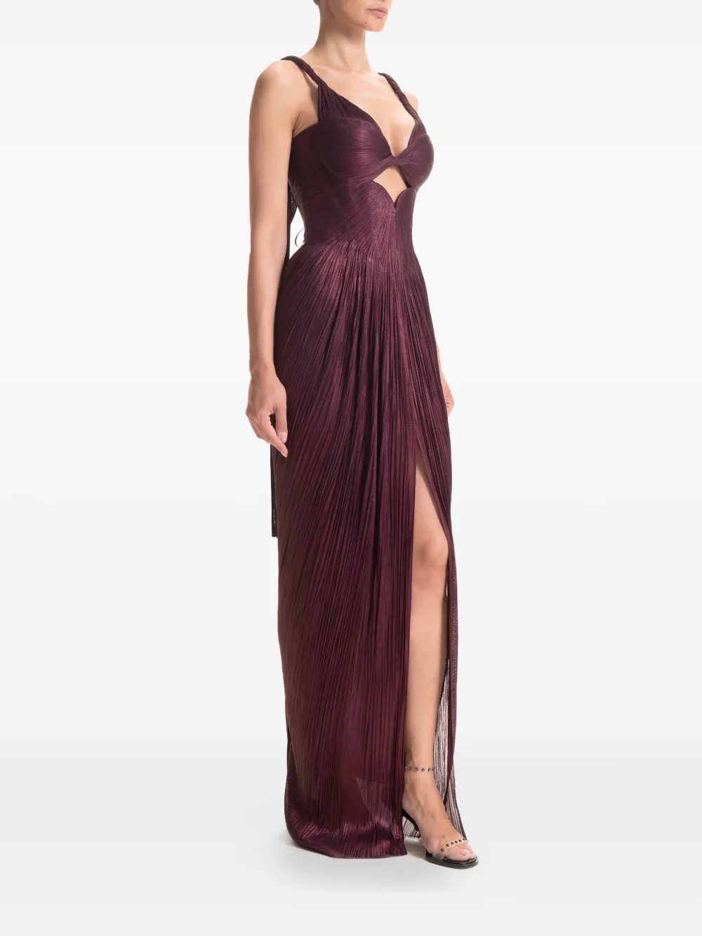 Maria Lucia Hohan Geplooide maxi-jurk Rood