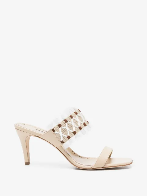 Manolo Blahnik efeso sandaler i bast
