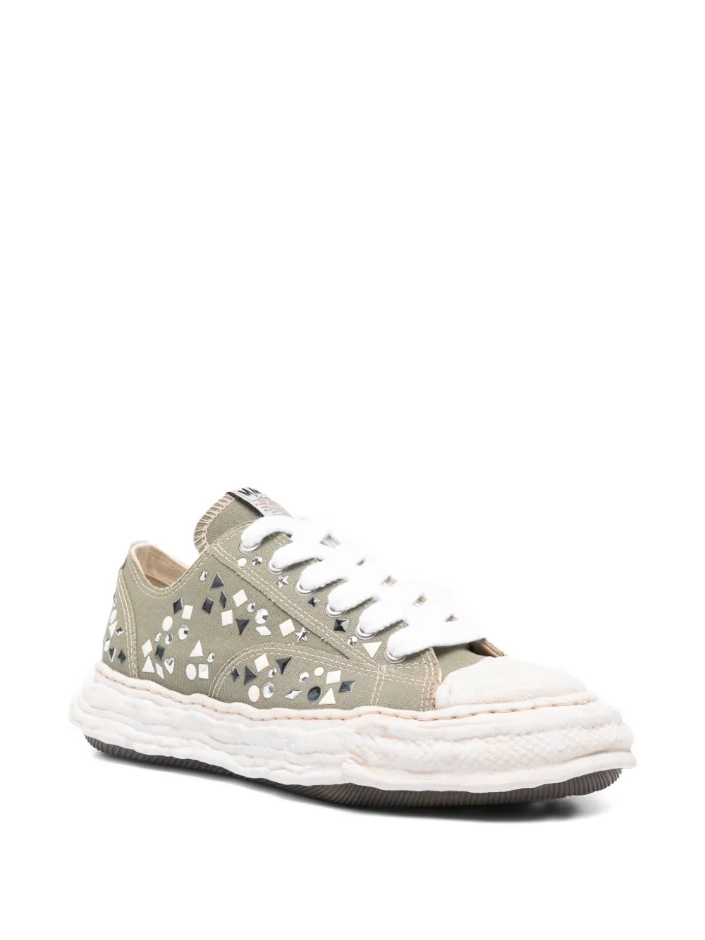 Maison MIHARA YASUHIRO Peterson 23 verfraaide sneakers Groen