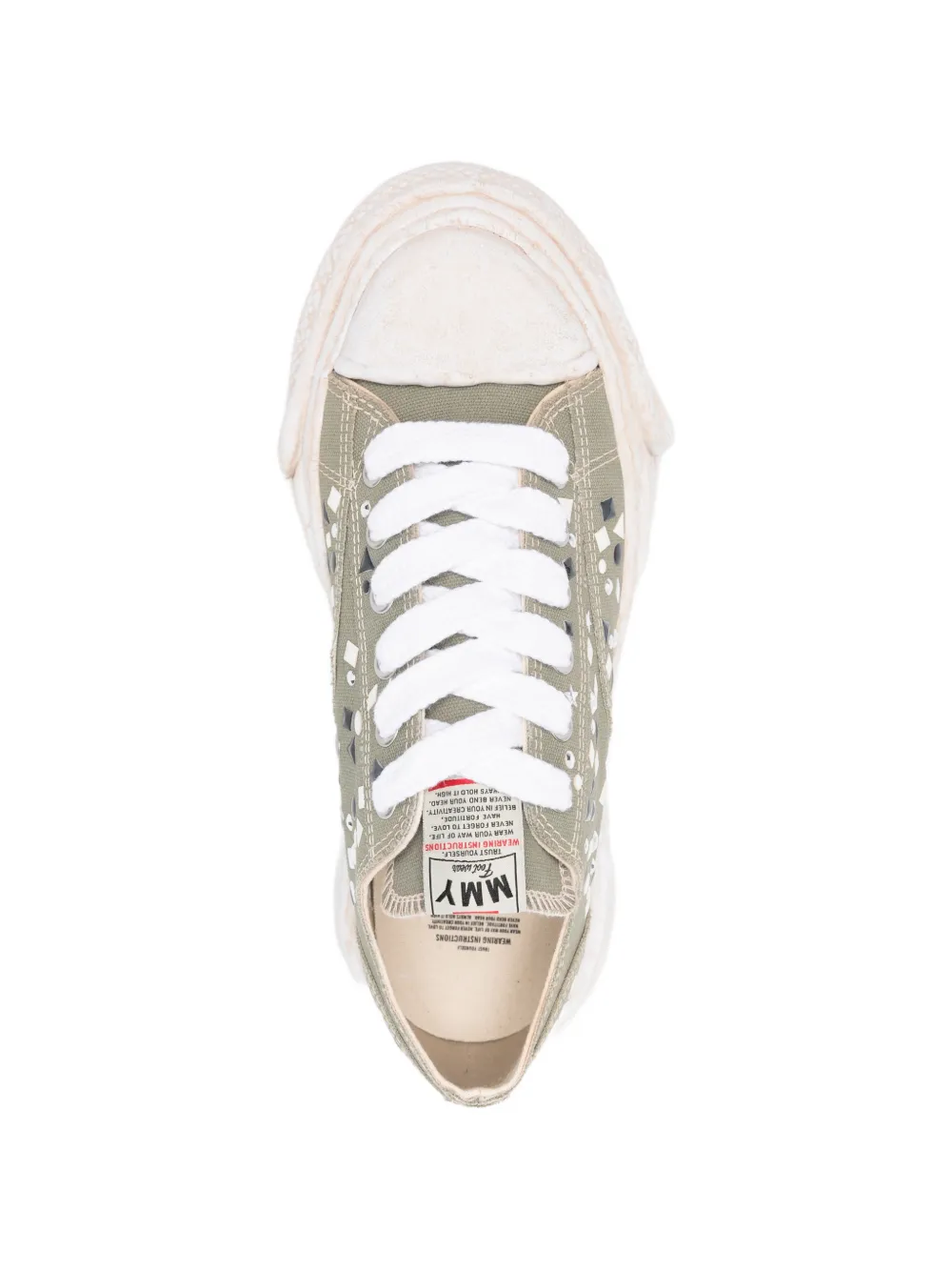 Maison MIHARA YASUHIRO Peterson 23 verfraaide sneakers Groen