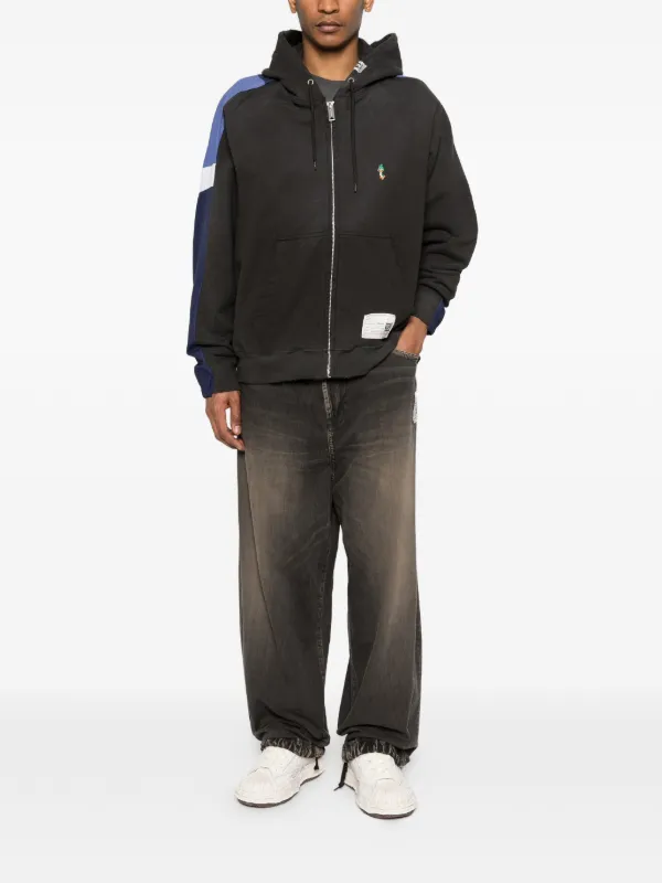 Maison MIHARA YASUHIRO zip-up Panelled Jacket | Black | FARFETCH