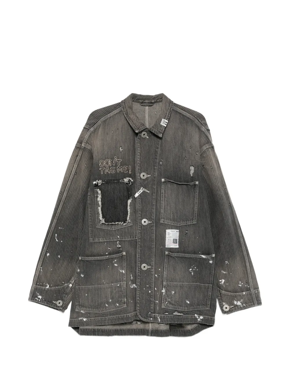 Maison MIHARA YASUHIRO stripe denim jacket - Nero