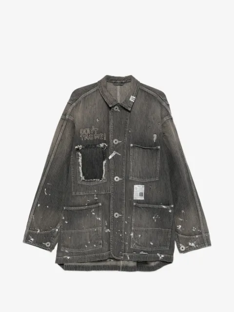 Maison MIHARA YASUHIRO stripe denim jacket
