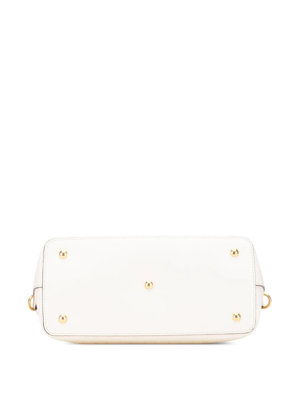 Pre-owned Gucci 2016-2025 Ssima Linea A Fold Over Satchel In White