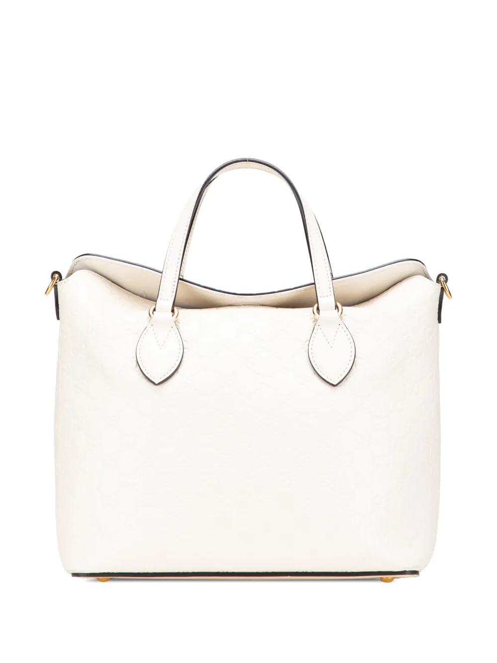 Gucci Pre-Owned 2016-2025 Guccissima Linea A Fold Over satchel | White | Image 1
