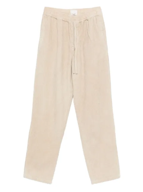 ISABEL MARANT drawstring corduroy straight trousers