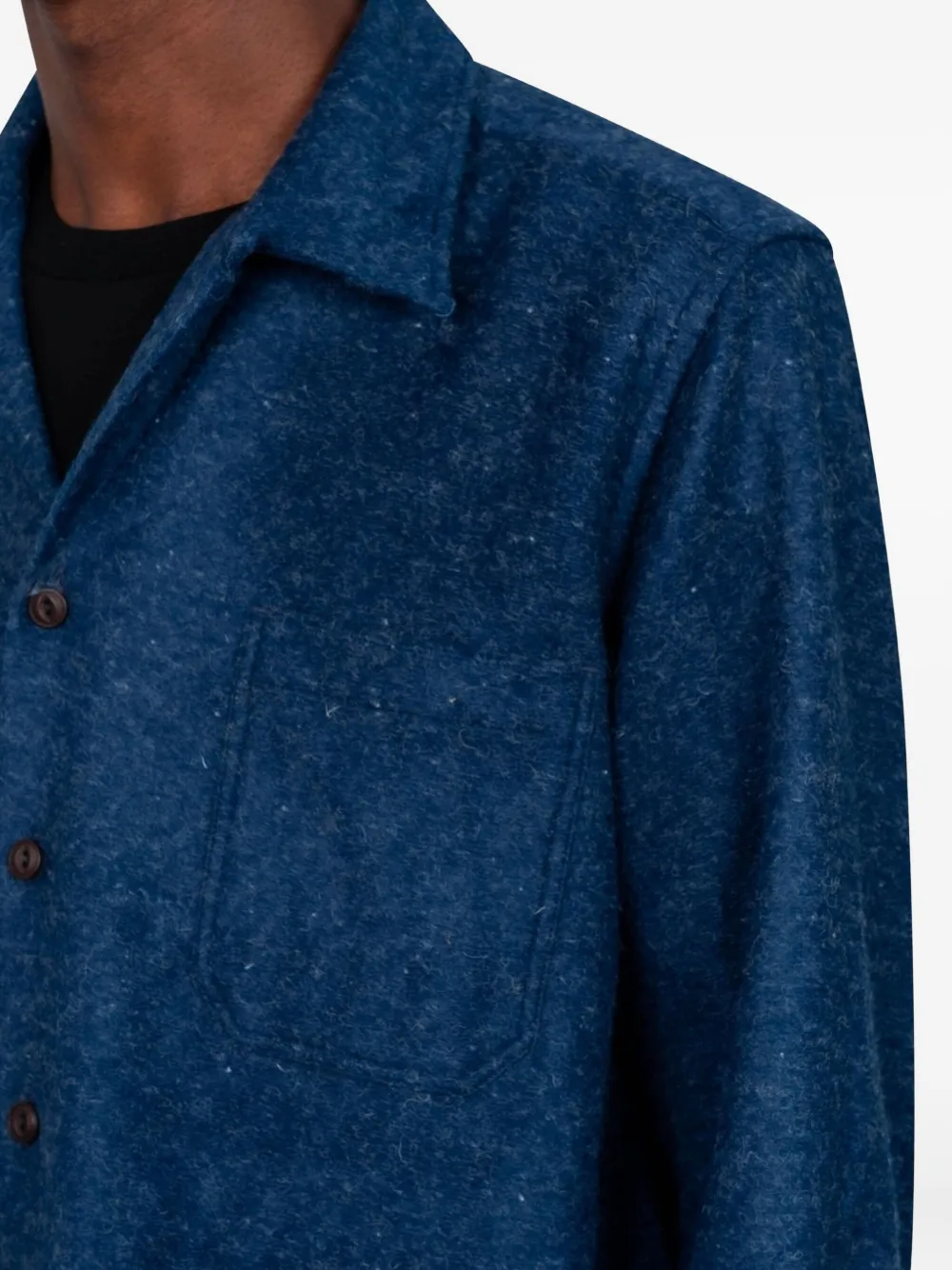 Universal Works Button-up overhemd Blauw