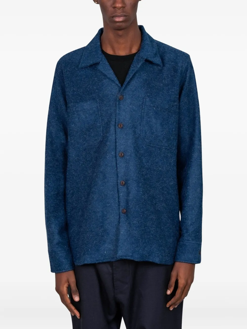 Universal Works button-up shirt | Blue | Image 1