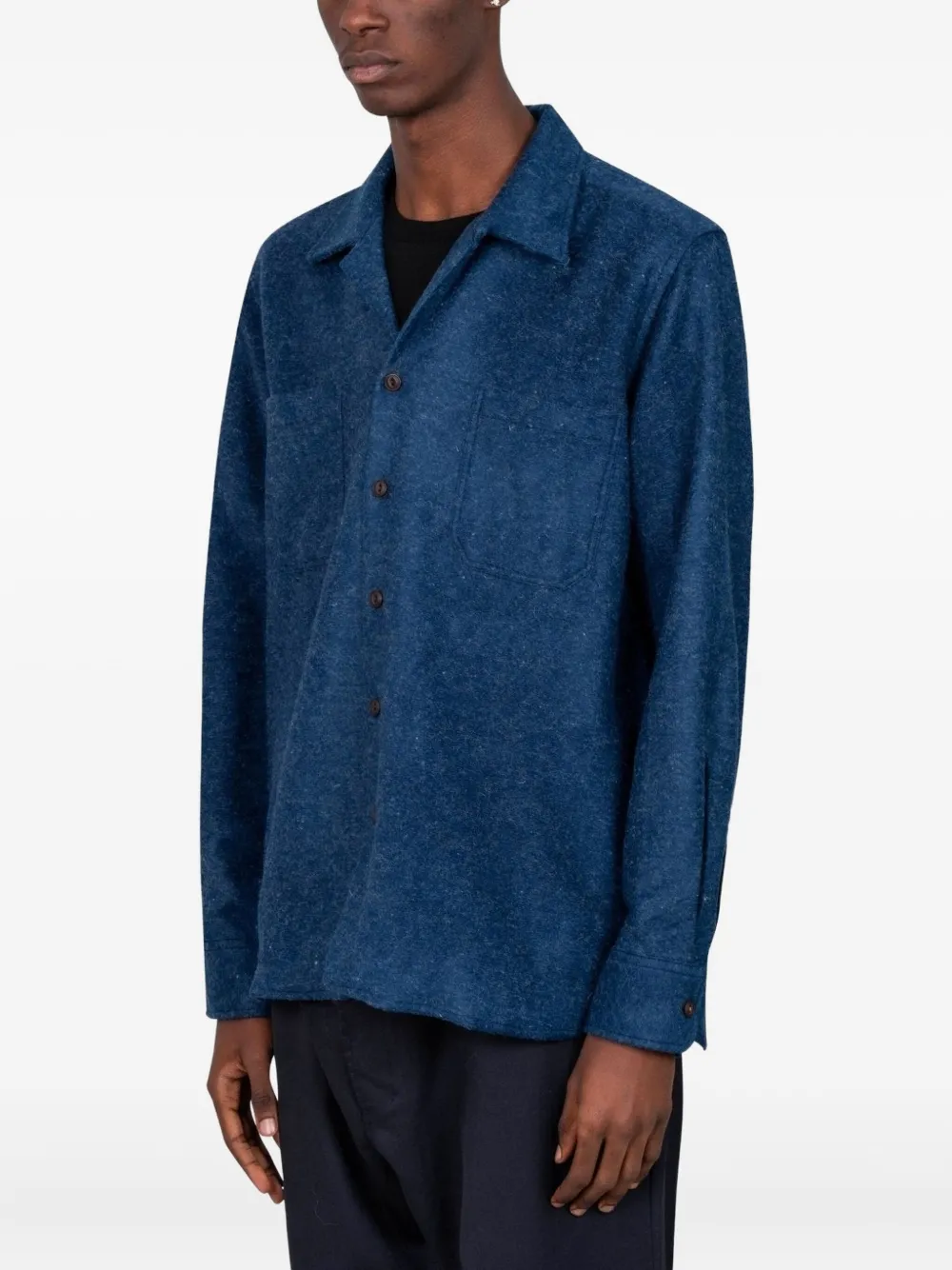 Universal Works button-up shirt - Blauw