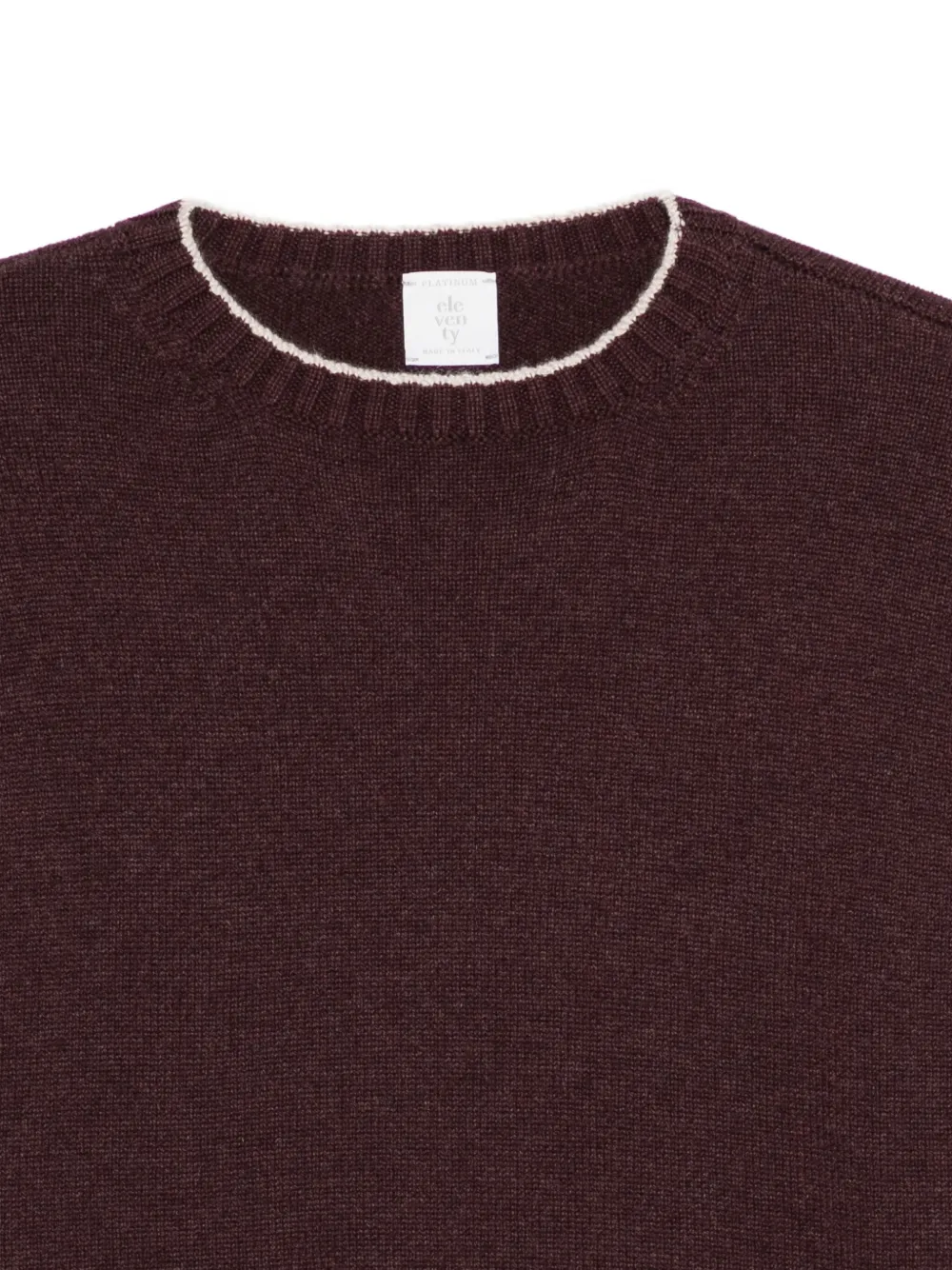 Eleventy Contrasting-trim Sweater In Purple