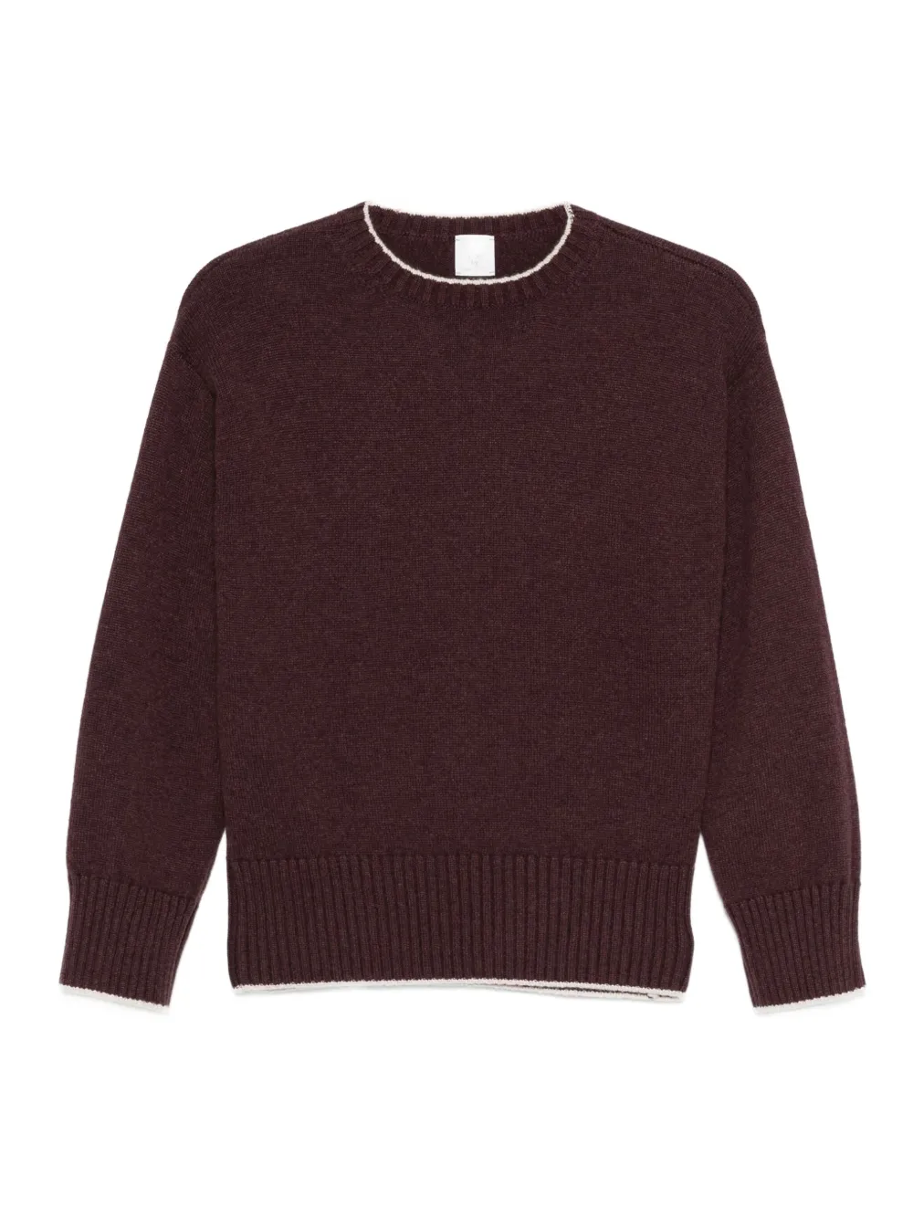 Eleventy contrasting-trim sweater | Purple | Image 1