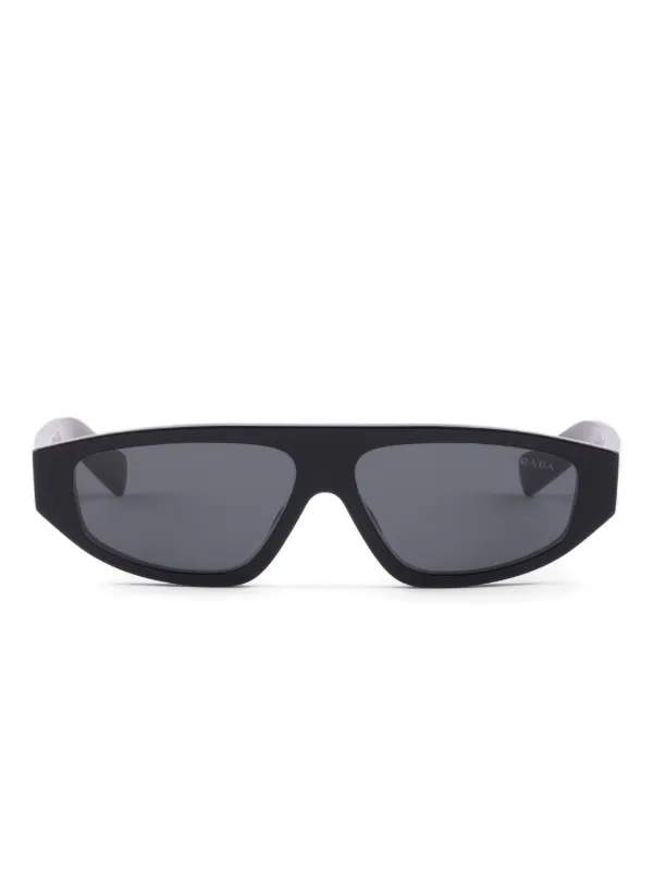 Prada Eyewear Óculos De Sol Retangular | Preto | FARFETCH BR