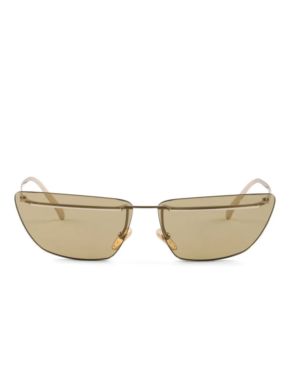 Prada Eyewear metal-frame cat-eye sunglasses Goud