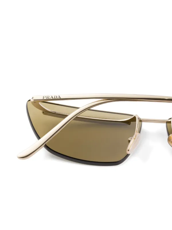 小物 PRADA sunglasses gold logo cateye y2k 小物 PRADA sunglasses gold logo cateye y2k Prada Eyewear metal
