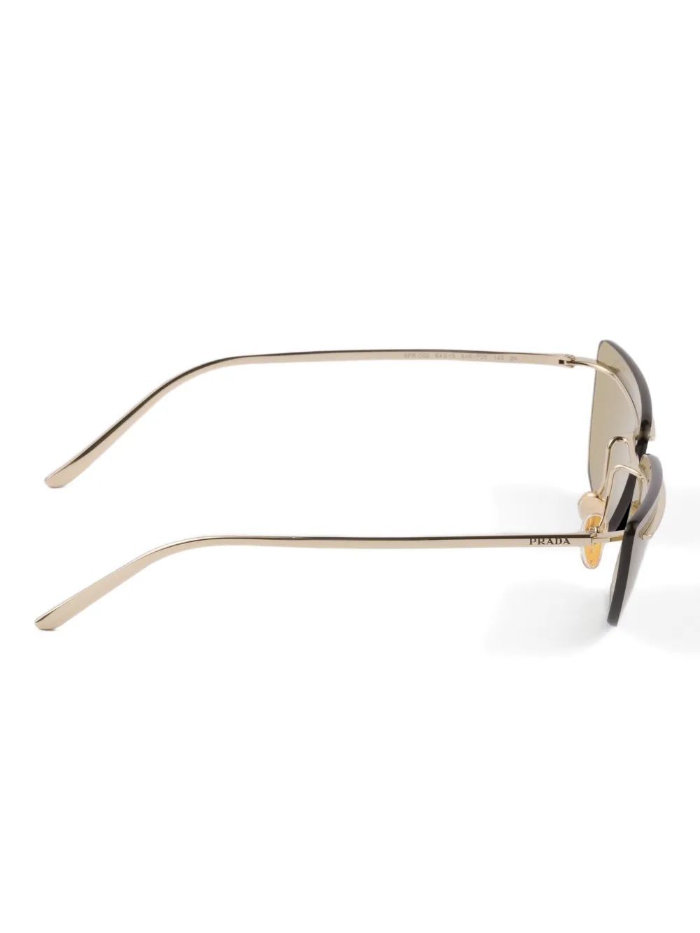 Prada Eyewear metal-frame cat-eye sunglasses Goud