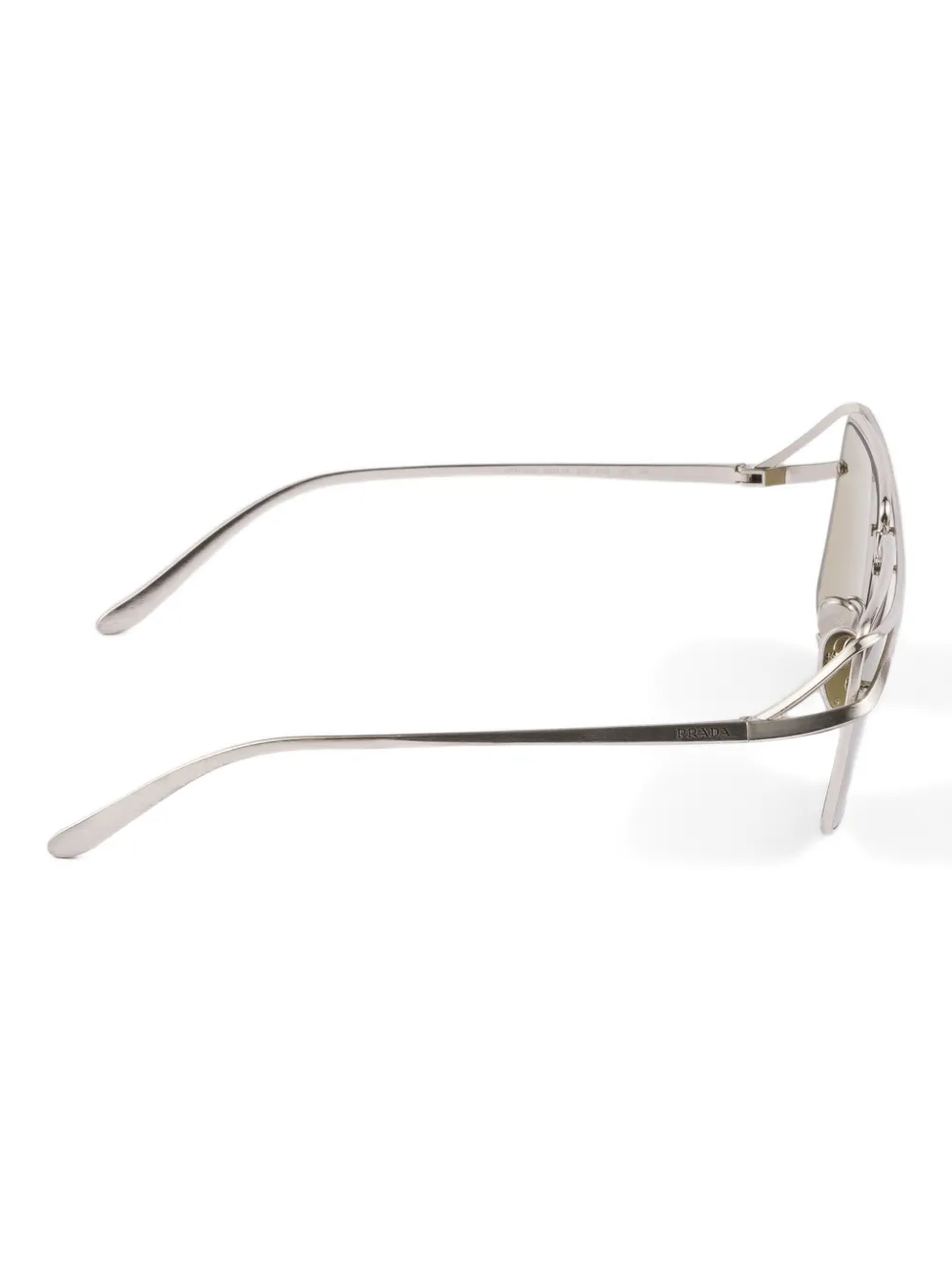 Prada Eyewear double-bridge square sunglasses Grijs