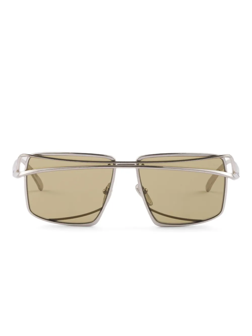 Prada Eyewear double-bridge square sunglasses Grijs