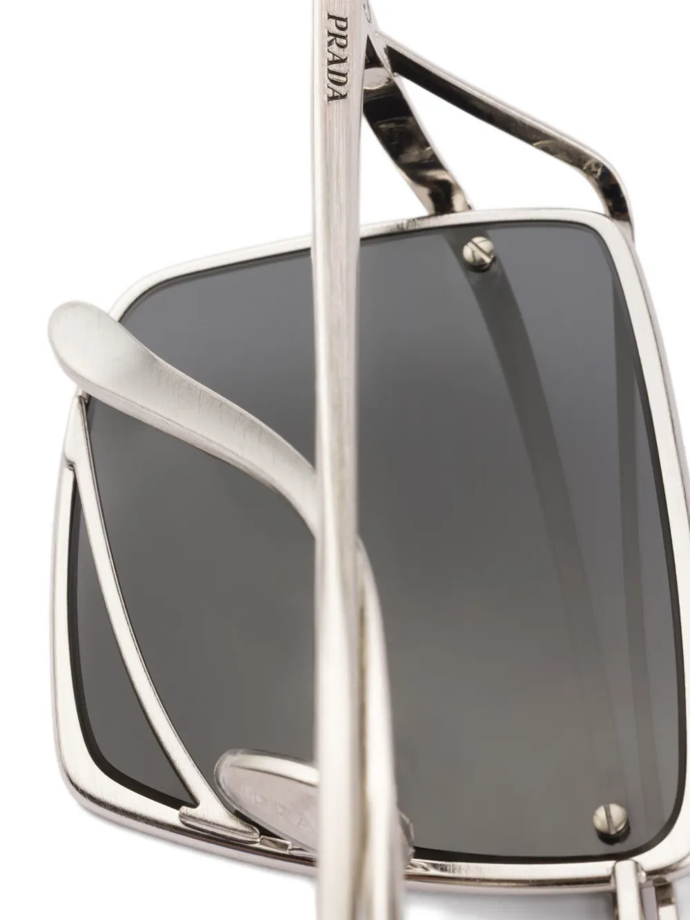 Prada Eyewear double-bar square-frame sunglasses Grijs