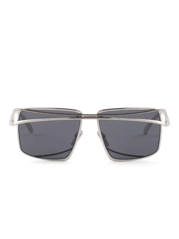 Prada Eyewear double-bar square-frame Sunglasses Grey FARFETCH IN