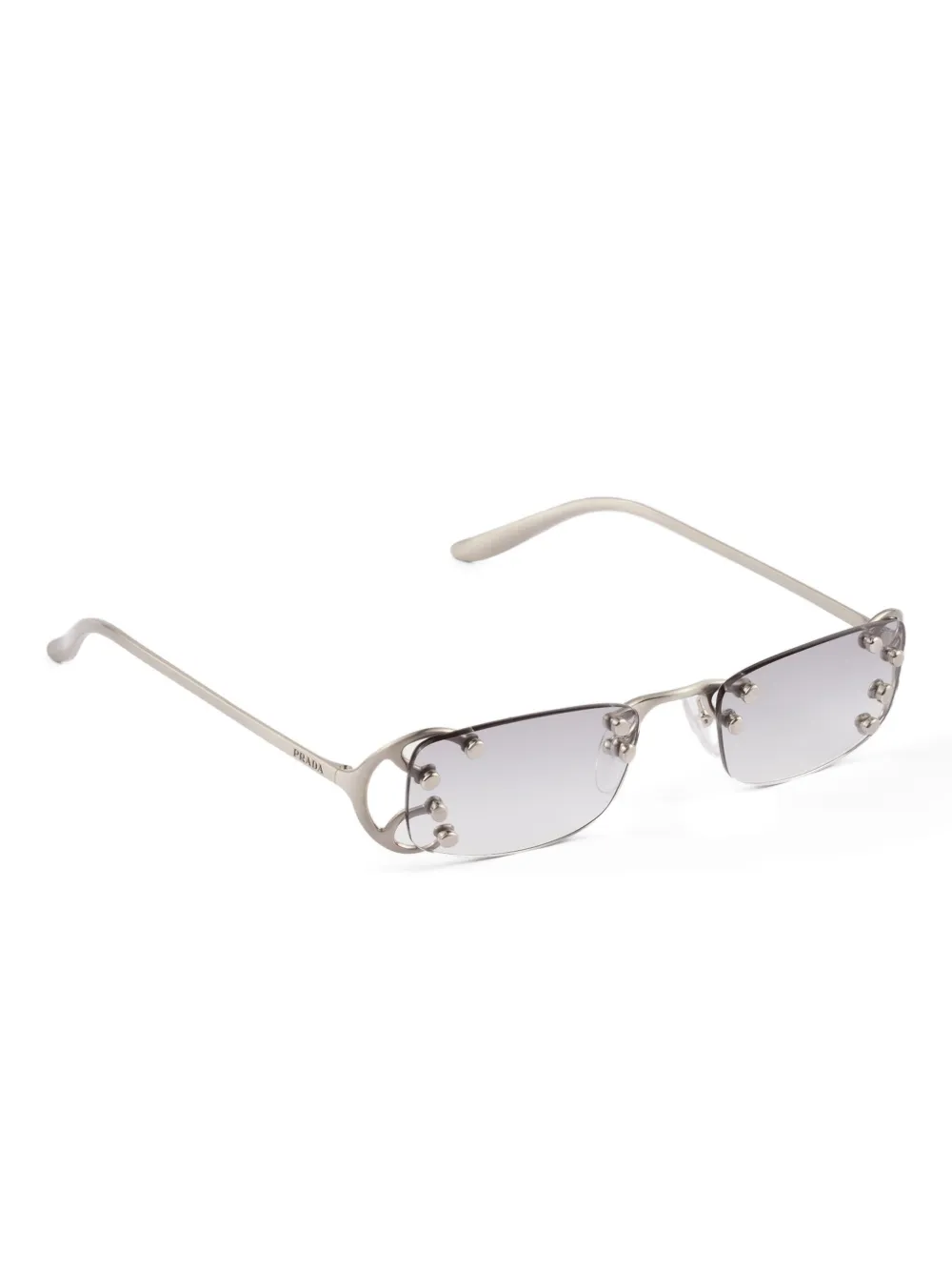 Prada Eyewear metal-frame sunglasses - Grijs