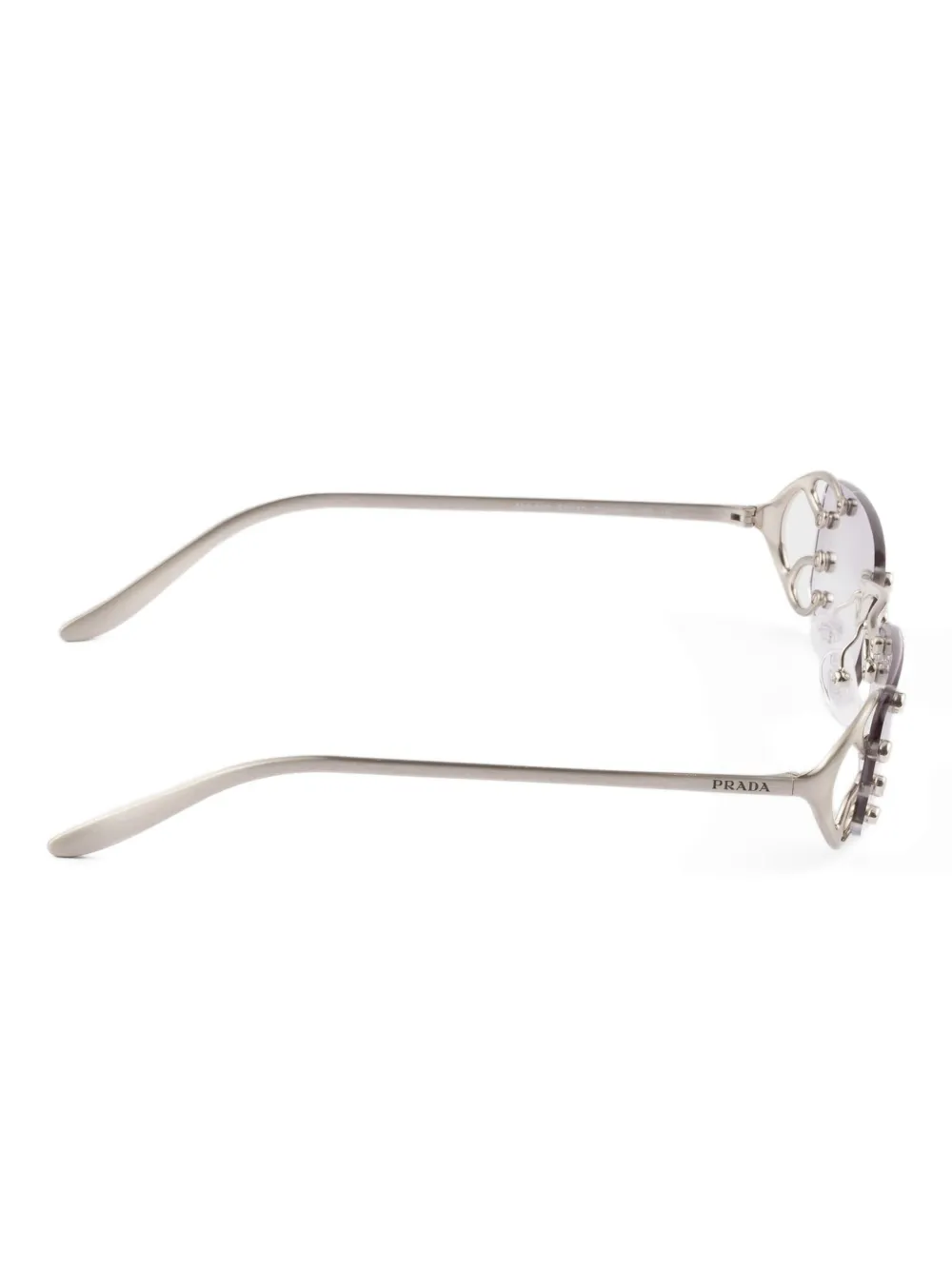 Prada Eyewear metal-frame sunglasses Grijs