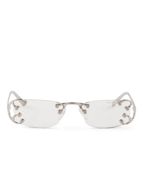 Prada Eyewear Runway embellished rectangle sunglasses